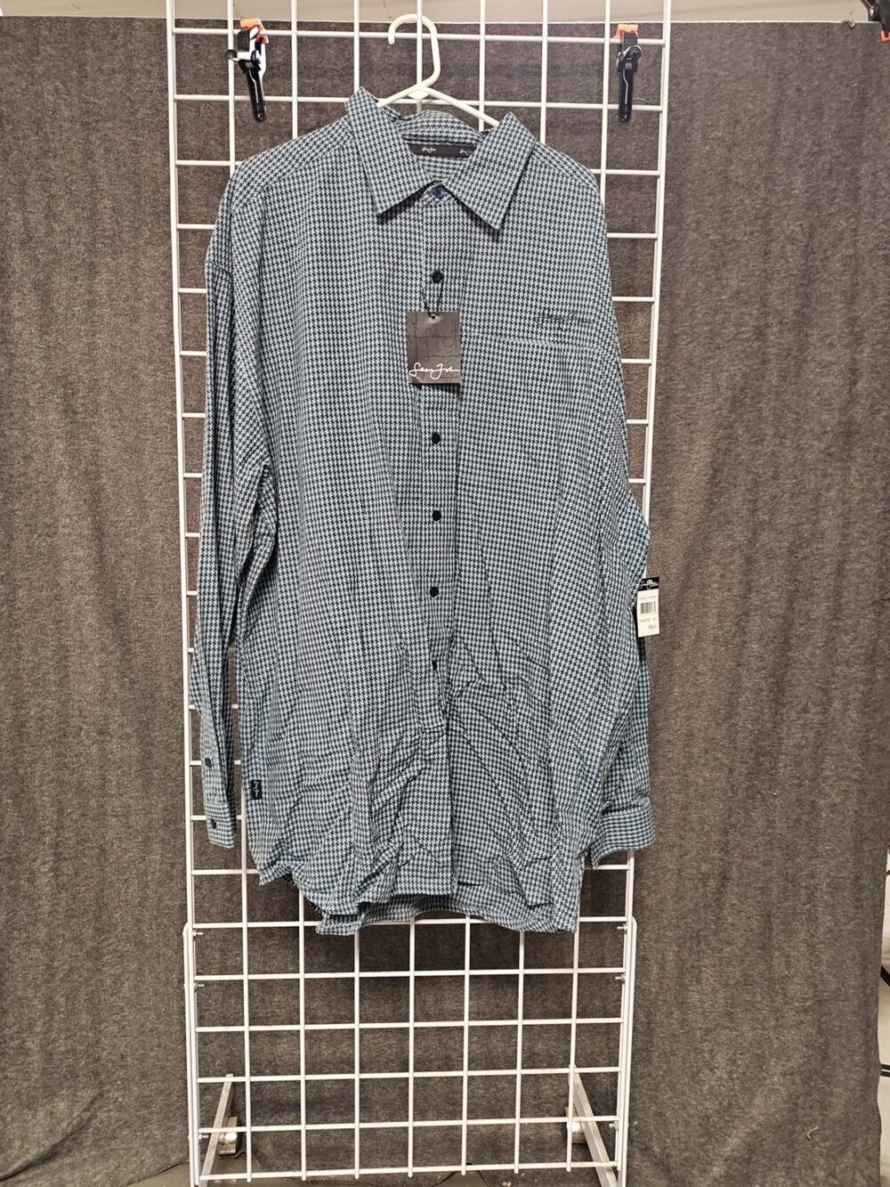 Sean John Men's Long Sleeve 3XLT Button Up Dress Shirt